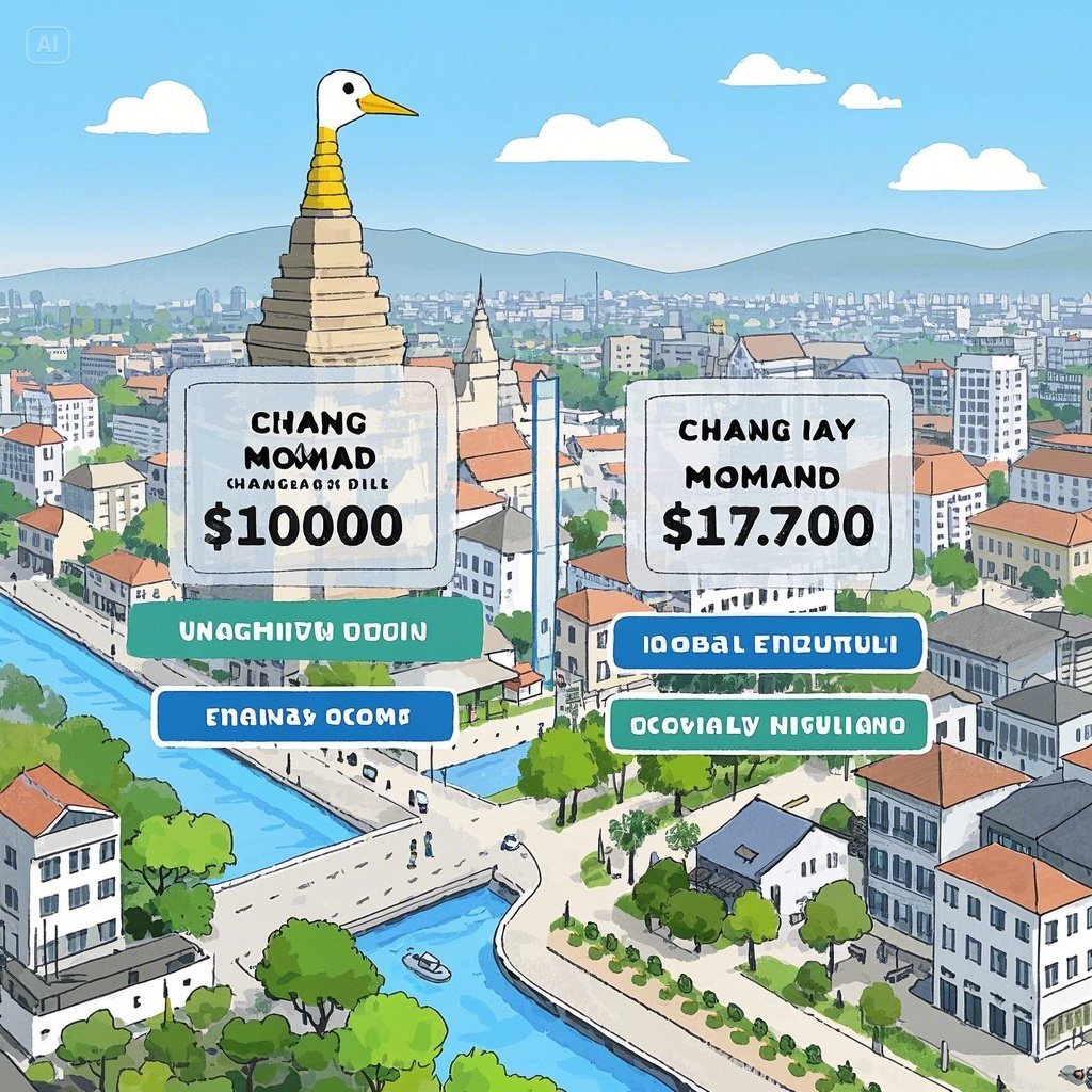 winjason8055's tweet photo. Popular nomad spots like Chiang Mai allow <$1000/month living. Average remote income hits $2700/month globally.

#디지털노마드 #원격근무 #해외생활 #리모트잡 #치앙마이 #생활비절감 #디지털노마드비자 https://t.co/ef5giunz9J