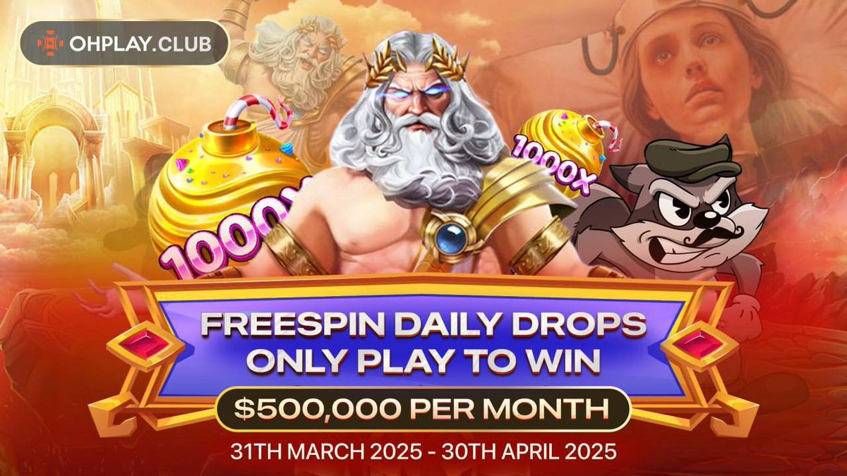🎉 Free Spins Daily Drops – Play &amp; Win! 🎰

⏰ Event Time: 00:00 – 23:59 UTC 

➡️Today’s Game: Mental 2 by Nolimit City 💀

 💡How to Join?
 ✅ Play any game on Ohplay.club
 ✅ Free Spins will be randomly dropped to active players 
 ✅ Your wagered amount matters –