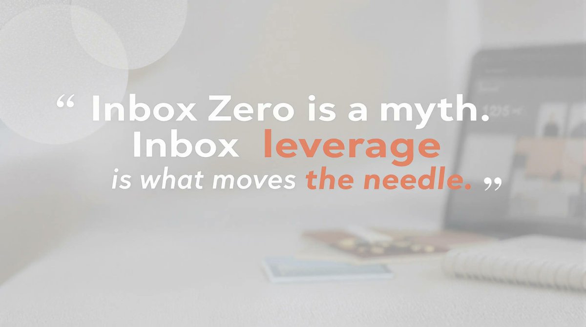 Inbox Zero Isn’t the Goal. Getting Your Time Back Is. 

I don’t know who needs to hear this, but Inbox Zero isn’t a real leadership strategy. Most execs I know aren’t buried in unread emails—they’re buried in decisions. Every day starts with triage: what to respond to, what to