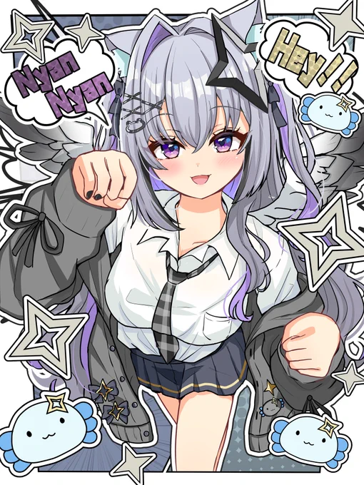 ギャルたそこなた差分#こなたart #かなたーと 