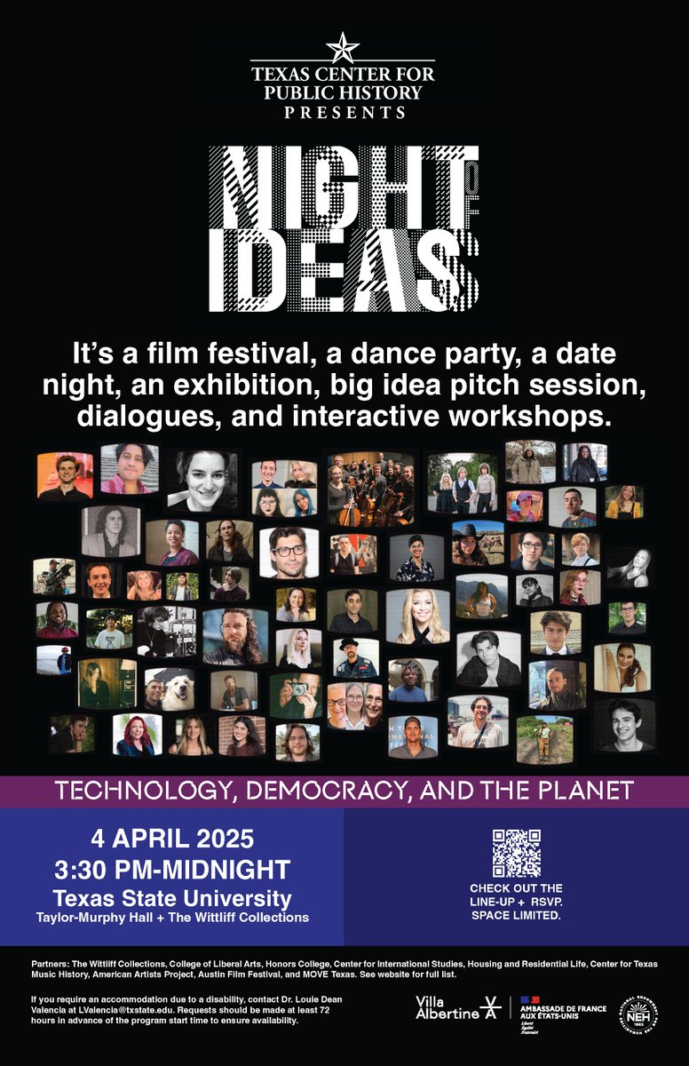 Howdy, I’ll be playing Texas State University for The Night of Ideas Festival this Friday !  Gonna be playing a stripped back set of old, new, and unreleased songs 🤠