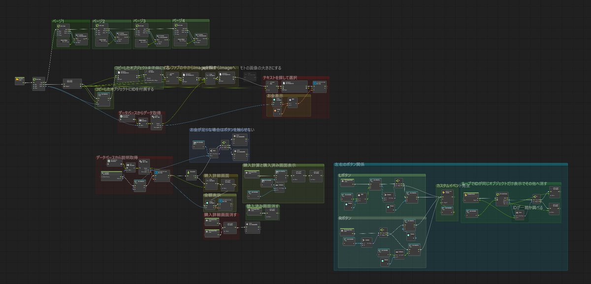 coroha_llc's tweet image. ノードで組むと単純に楽しい。

#VisualScript