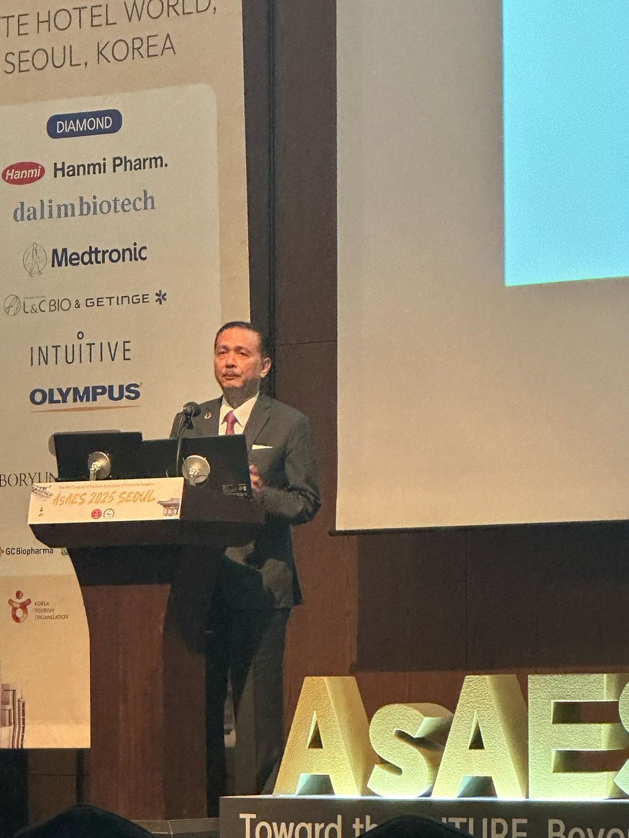 DGHisham's tweet photo. It was a great honor to present a special lecture on Posterior Retrosternal Goiters at the 19th Congress of the Asian Association of Endocrine Surgeons earlier today.  

These goiters can lead to symptoms by compressing adjacent structures, including the trachea (causing breathing difficulties), esophagus (resulting in swallowing challenges), and great vessels (triggering facial congestion or palpitations). The diagnosis is usually confirmed through imaging techniques like CT scans or MRI, which help evaluate the goiter’s size, location, and anatomical impact.  

Surgical excision remains the primary treatment, particularly for symptomatic cases or those causing significant compression. The approach may range from a standard cervical (neck) incision to more extensive procedures like sternotomy or thoracotomy, depending on the goiter’s substernal extension and complexity.  The surgical approach for Posterior Retrosternal Goiters can be complex and difficult. The decision depends on the individual case and the various types. More important is the surgeon’s experience that makes the difference