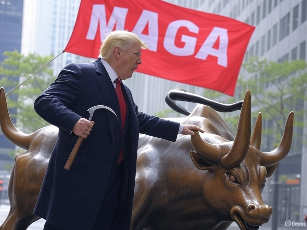 今天朋友聚餐
一哥们儿不停吐槽：
“民主党就是共产主义，blabla…”
我听得一脸懵逼
不是
民主党靠内幕消息炒股发大财
你管这叫共产主义？

MAGA那边,革资本主义的命进行时
等等，这才是共产主义干的事吧？

当某天红旗插遍全球
无产阶级回顾历史：
—Oh,he was right
Apr 2，2025
The LIBERATION DAY～