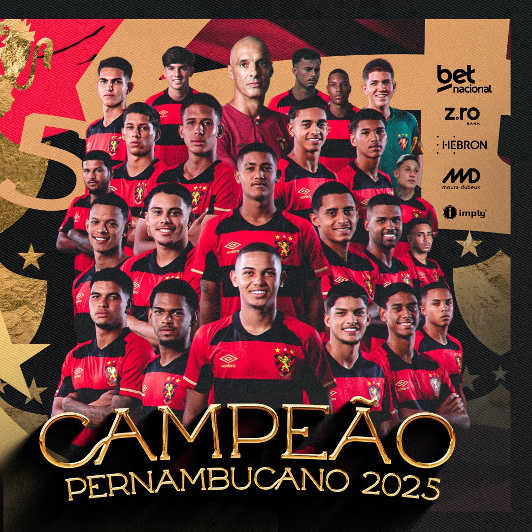 Campeão desde a base! 🦁🏆 Parabéns aos nossos <a href="/leoesdabase/">Sport Club do Recife - Base</a> que também participaram da conquista do tricampeonato pernambucano. Merecedores! #MuitoMaior #Sport45