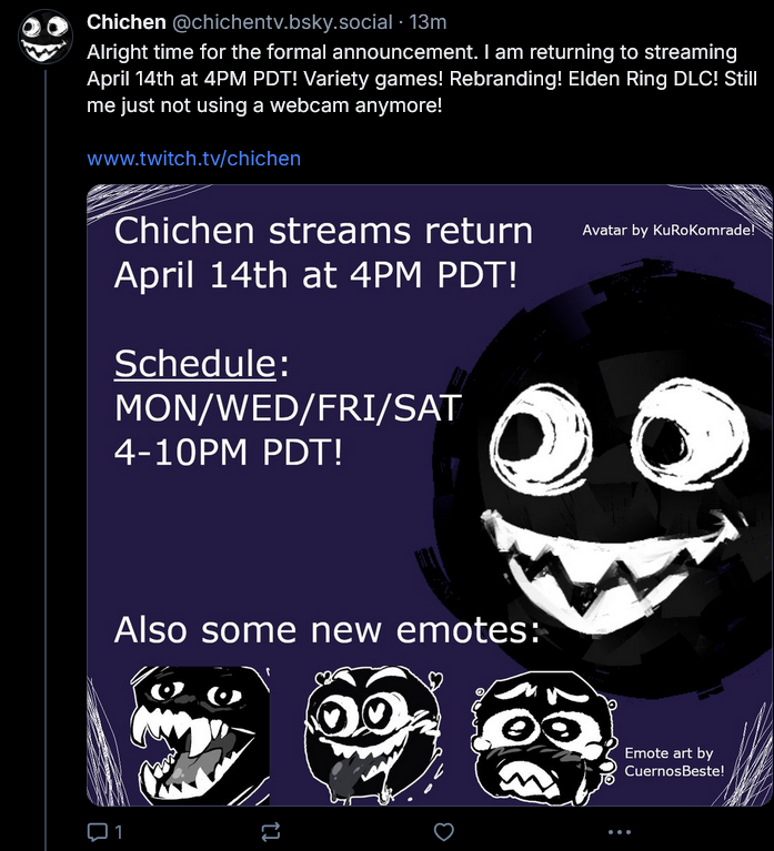 Chichen_TV's tweet photo. probably last post over here, go follow the blue sky. this one was just kinda important. https://t.co/JlS6uLCJrS