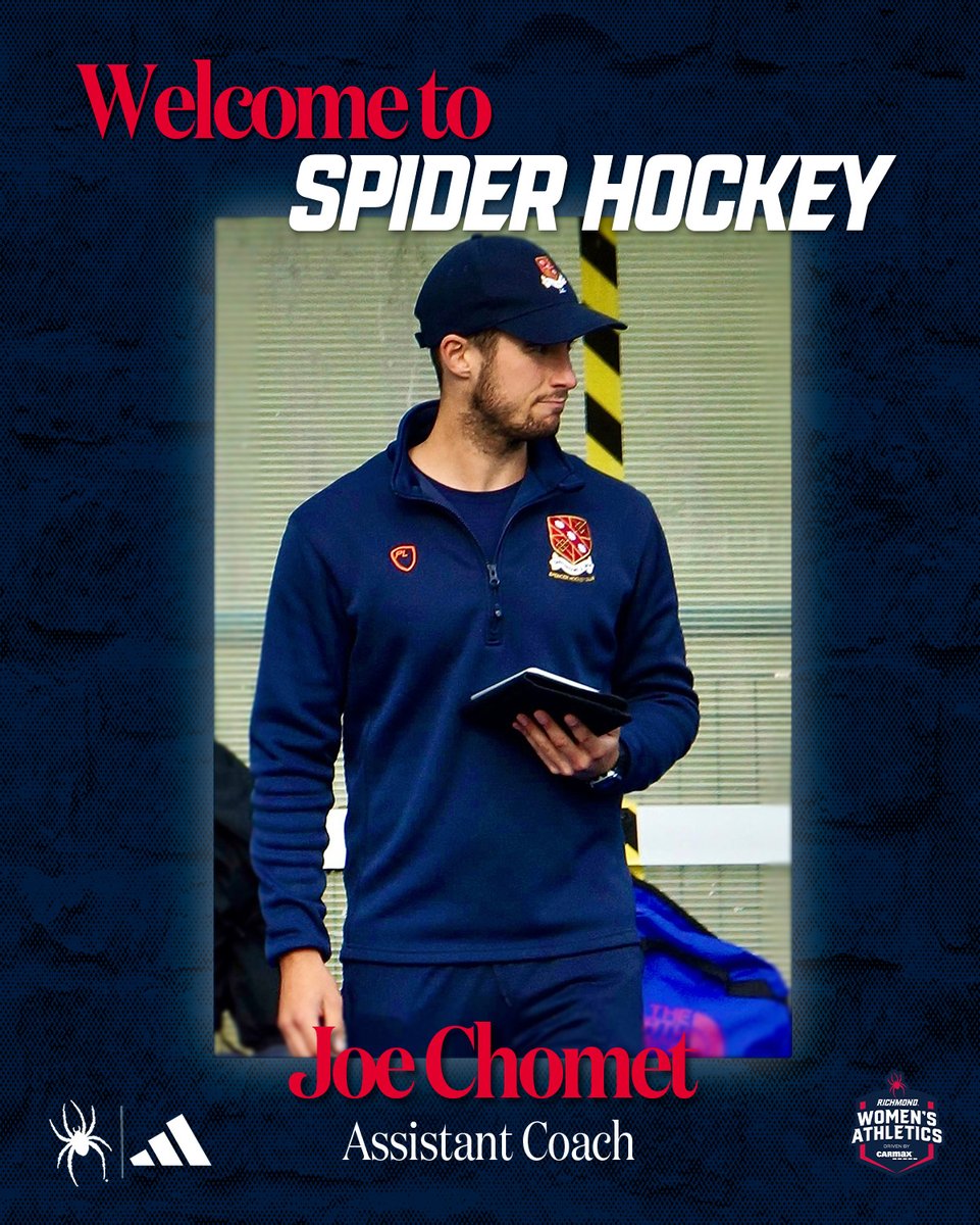 Richmond Field Hockey (@spiderhockey) on Twitter photo Please join us in welcoming new Spider Hockey Assistant Coach Joe Chomet!
π: spides.us/3Rx6si5
#OneRichmond <a href="/SpiderAthletics/">Richmond Athletics</a> Please join us in welcoming new Spider Hockey Assistant Coach Joe Chomet!
π: spides.us/3Rx6si5
#OneRichmond <a href="/SpiderAthletics/">Richmond Athletics</a>