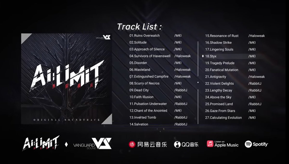 「AI LIMIT - 無限機兵」Original Game Soundtrack is now released on all major music subscriptions!

Check to listen:
bfan.link/ai-limit

YouTube trailer:
youtu.be/TQgrFZj4P9Y?si…

#AILIMIT #無限機兵
<a href="/ailimit/">AI LIMIT 無限機兵</a> <a href="/CEAsiaJP/">CE-Asia中電博亞 日本公式</a> <a href="/CEAsiaHK/">CE-Asia 中電博亞</a>
