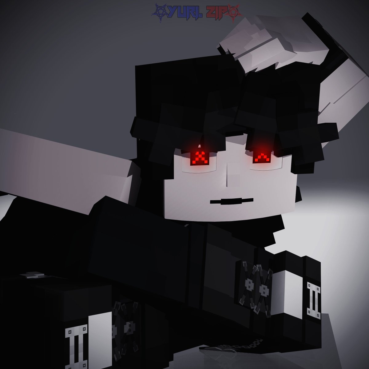 I4mDuck's tweet photo. "And behold, I saw Death appear, and with it the End of everything."

#Minecraft #3dart #OC #3danimations #death  #ArtistOnTwitter https://t.co/eTco3K4XJK