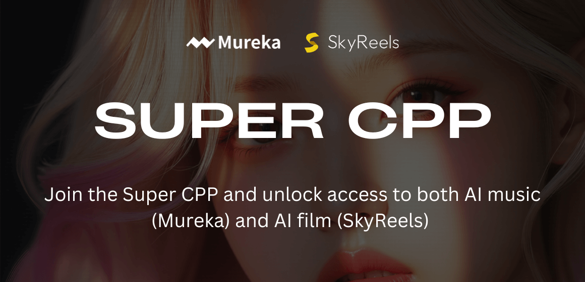 Mureka_AI's tweet photo. 🚀 Super CPP is now open for applications!  

Calling all creators with music + visual talent and ambition. https://t.co/neksNIUxX9