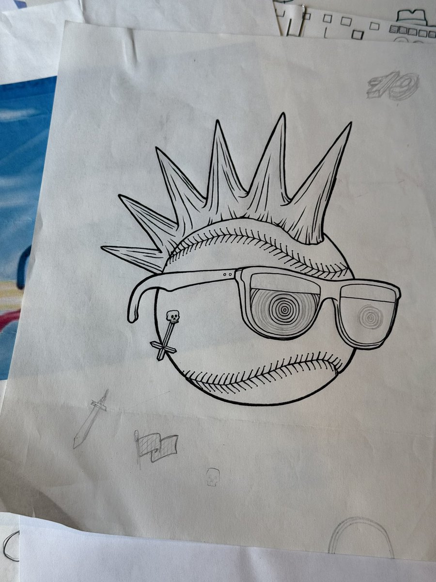 The inks for a Fall 2007 <a href="/MishkaNYC/">Мишка</a> “Wild Thing” graphic