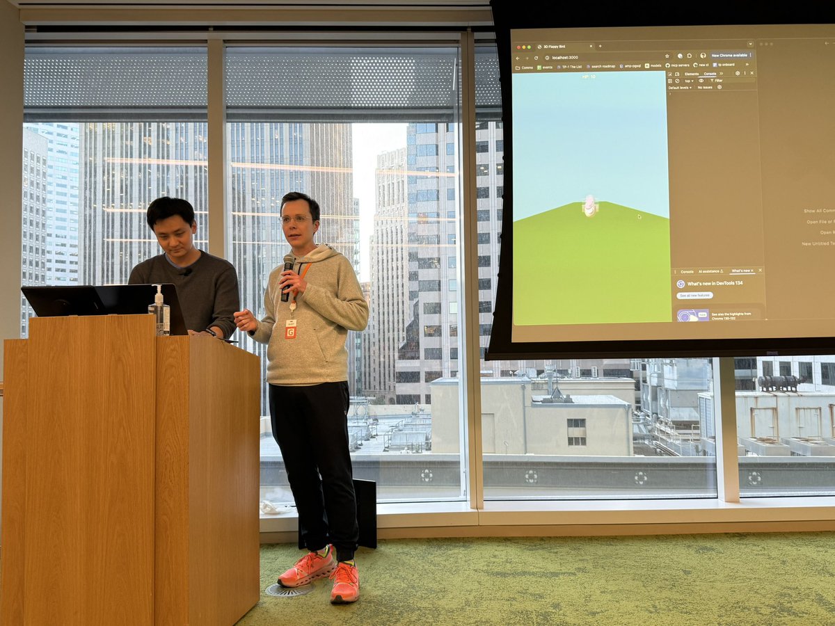 madhukarkumar's tweet image. @beyang demoing how to build, search && work on existing repo all at once with ADD - Agent Driven Development (his invention not mine 😆) using Amp.