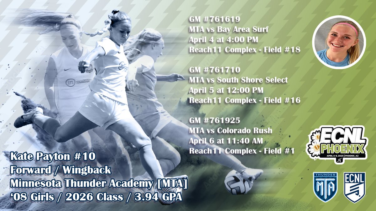 See you in Phoenix! <a href="/MTA08ECNL/">mta08ecnl</a> <a href="/ECNLgirls/">ECNL Girls</a> <a href="/TopDrawerSoccer/">TopDrawerSoccer</a> <a href="/ImCollegeSoccer/">College Soccer Truth ™</a> <a href="/MNTHUNDACADEMY/">MN Thunder Academy - Minnesota Thunder Academy</a>