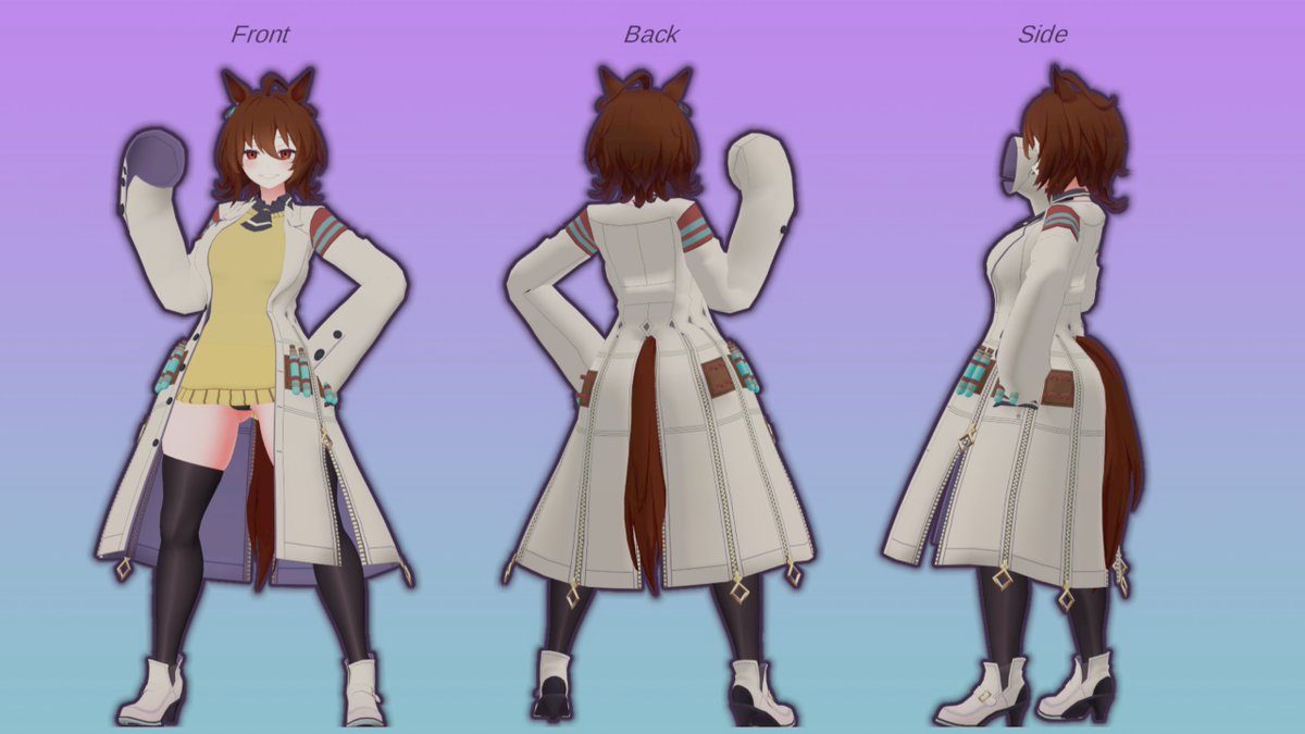 Foxxydonut's tweet image. Tachyon done, Uma Uma Uma