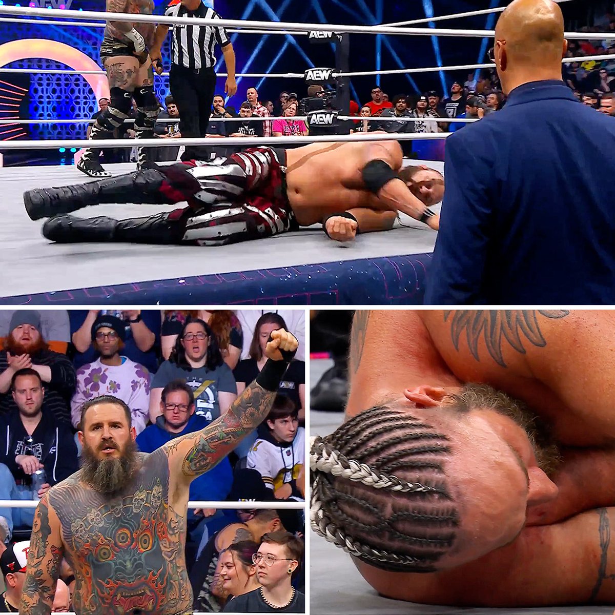 onlylukaWfans's tweet image. #BrodyKing y #LanceArcher nos dan un muy buen combate de CARNE vs CARNE... KING se hace con la victoria ante la mirada frustrada de #DONCALLIS #aew #dynamite