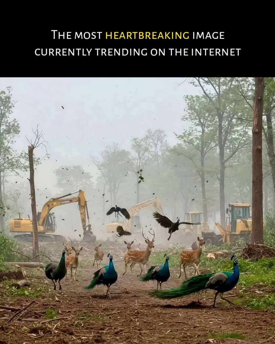 HANSRAJ77's tweet photo. Why???????? 
#forest being wiped out in days in Hyderabad??? @PMOIndia @elonmusk @HiHyderabad @PIBHyderabad @TOIIndiaNews @PIB_India @grok @elonmusk #hyderbad @ombirlakota https://t.co/kytQH6svBy