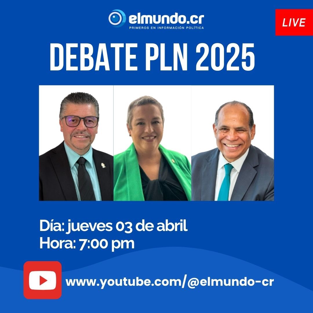 elmundocr's tweet photo. Mañana Jueves 3 de Abril
7:00 p.m.
#debatePLN
Aceptaron el reto sin temor:
Gilbert Jiménez
Carolina Delgado
Marvin Taylor https://t.co/FNtkfABkxi