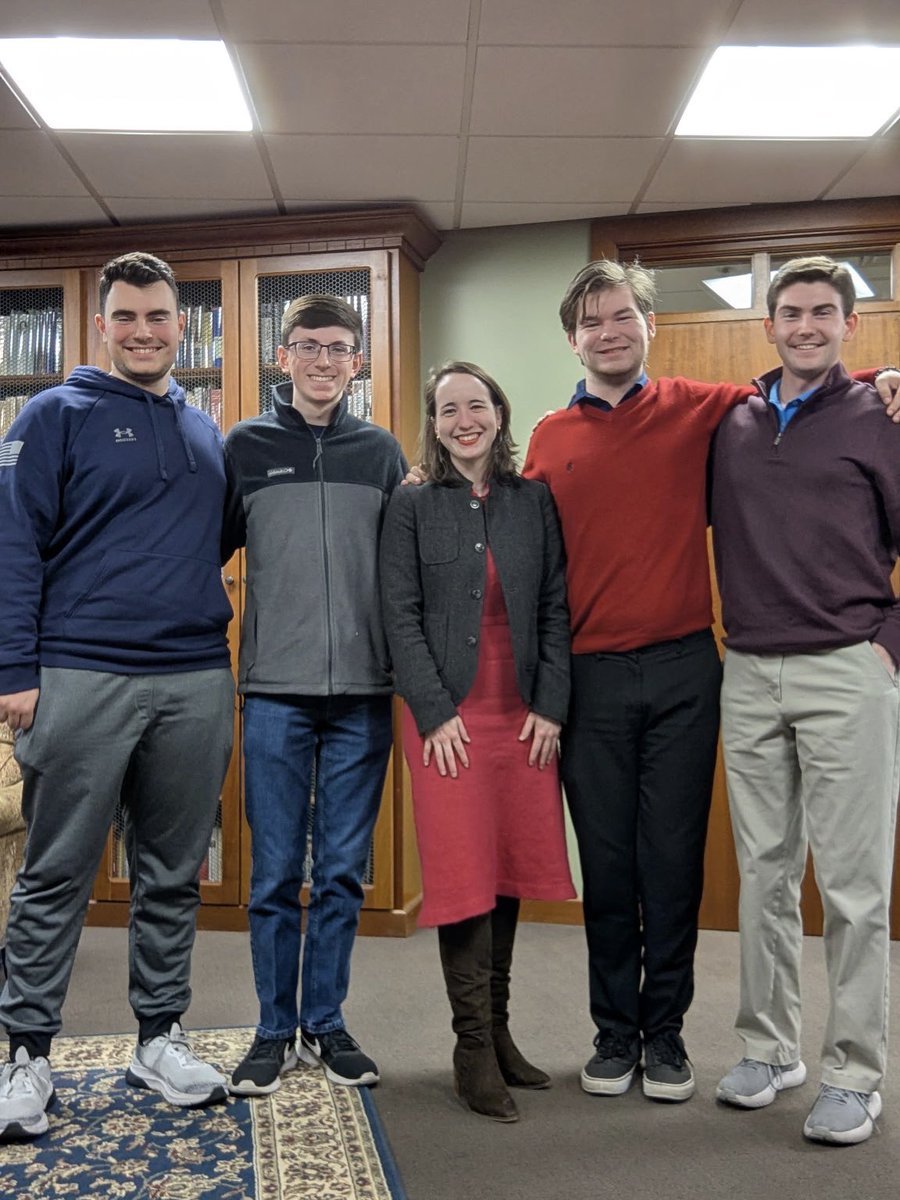 Our Executive Board had a productive meeting this evening with <a href="/NHYR/">New Hampshire Young Republicans</a> Chairwoman <a href="/virginia_drye/">Virginia Drye</a>! We can’t wait to collaborate with the YRs to bring more opportunities to Anselmian Republicans next semester!

#nhpolitics #nhgop #leadright #collegerepublican #youngrepublicans