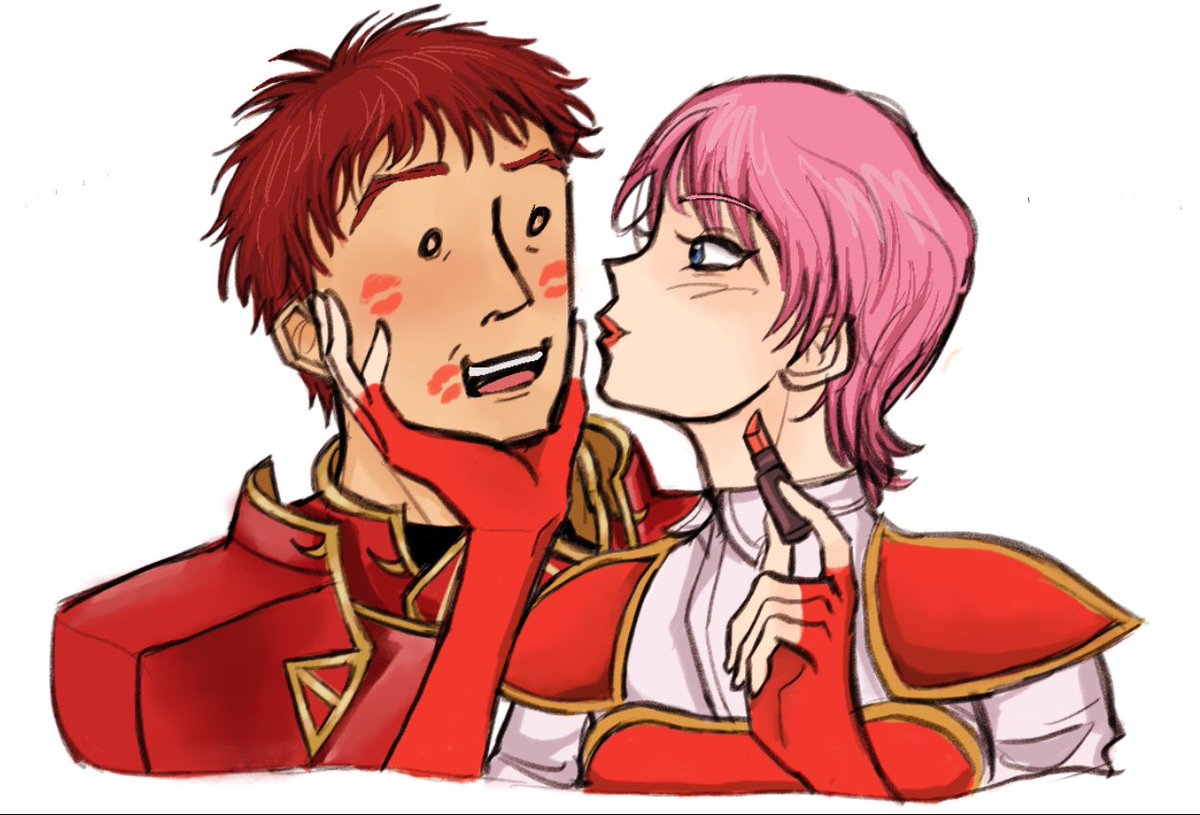 soupups's tweet photo. two dumb bitches telling eachother “exactlyyyyy” #fireemblem #fe #fireemblempor #kieran #marcia https://t.co/fwv33iqC86