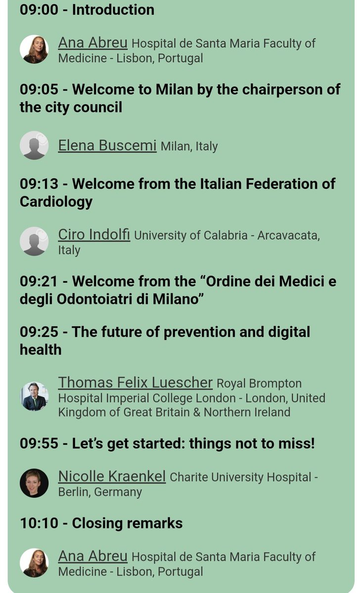 Silvia Castelletti (@silcastelletti) on Twitter photo #ESCPrev2025 ready to start? Let's all meet at 9 in room Aida for the inaugural session with the <a href="/EAPCPresident/">EAPCPresident</a> Ana Abreu & the <a href="/ESC_President/">ESC President</a> <a href="/TomLuscher/">CardioTomLuscher</a> !
Let's gate it started and see what not to miss!
<a href="/EJPCEiC/">EJPC Editor-in-Chief</a> <a href="/SICSPORT1/">SICSPORT</a> <a href="/_anmco/">ANMCO</a> <a href="/SIC_CARDIOLOGIA/">SIC Società Italiana di Cardiologia</a> <a href="/italian_cot/">Italian Cardiologists Of Tomorrow</a> <a href="/IndolfiCiro/">Prof. Ciro Indolfi</a> #ESCPrev2025 ready to start? Let's all meet at 9 in room Aida for the inaugural session with the <a href="/EAPCPresident/">EAPCPresident</a> Ana Abreu & the <a href="/ESC_President/">ESC President</a> <a href="/TomLuscher/">CardioTomLuscher</a> !
Let's gate it started and see what not to miss!
<a href="/EJPCEiC/">EJPC Editor-in-Chief</a> <a href="/SICSPORT1/">SICSPORT</a> <a href="/_anmco/">ANMCO</a> <a href="/SIC_CARDIOLOGIA/">SIC Società Italiana di Cardiologia</a> <a href="/italian_cot/">Italian Cardiologists Of Tomorrow</a> <a href="/IndolfiCiro/">Prof. Ciro Indolfi</a>