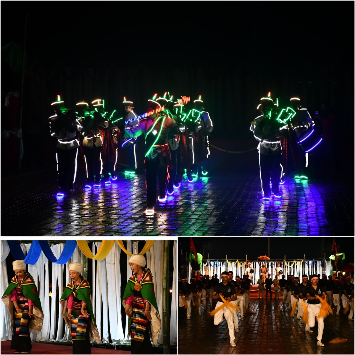 GajrajCorps_IA's tweet photo. 🏔️✨ Gorsam Kora Festival 2025 (Mar 26-29) was a stunning blend of spirituality, culture, and India-Bhutan friendship! 🇮🇳🤝🇧🇹 Thousands visited #VibrantVillageZemithang & witnessed the vibrant Monpa traditions & beautiful Arunachal Pradesh . Highlights included : the Prayers, laser show on decorated 93-ft Stupa, visit to sacred tree, Cultural performances and a #ZeroWaste oath—a true Himalayan treasure!

#GorsamKoraFestival #ArunachalPradesh #IndoBhutanFriendship #MonpaCulture #HimalayanSpirituality

@adgpi @easterncomd @GajrajCorps_IA @ArunachalCMO @KirenRijiju @tourismgoi
