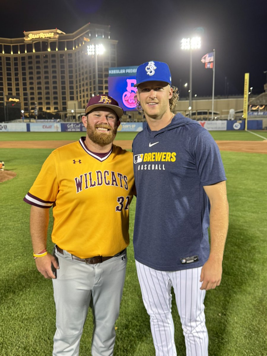 Awesome night for our guys getting to play against <a href="/BiloxiShuckers/">Biloxi Shuckers</a>. Got to see the old roommate too! #RRR #HailState