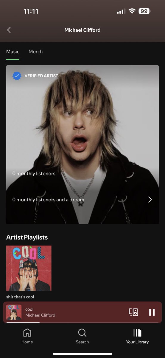 hesmorphne's tweet image. “0 monthly listeners and a dream” PLS 😭