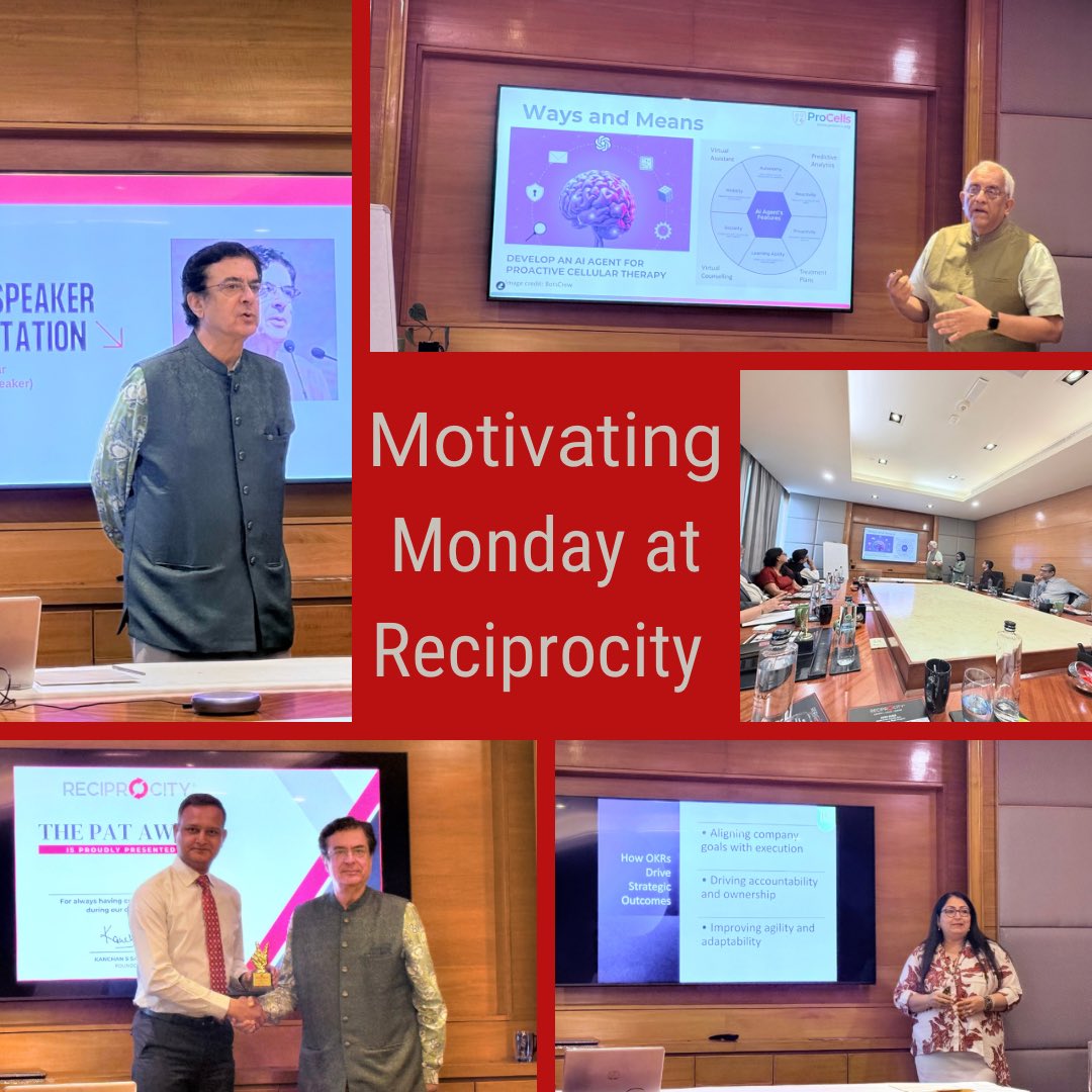 ReciprocityBiz's tweet image. Success is not about luck or talent—it’s about commitment, perseverance, and the willingness to learn and grow.”

Reciprocity Monday Morning Meeting – A Power-Packed Start to the Week!