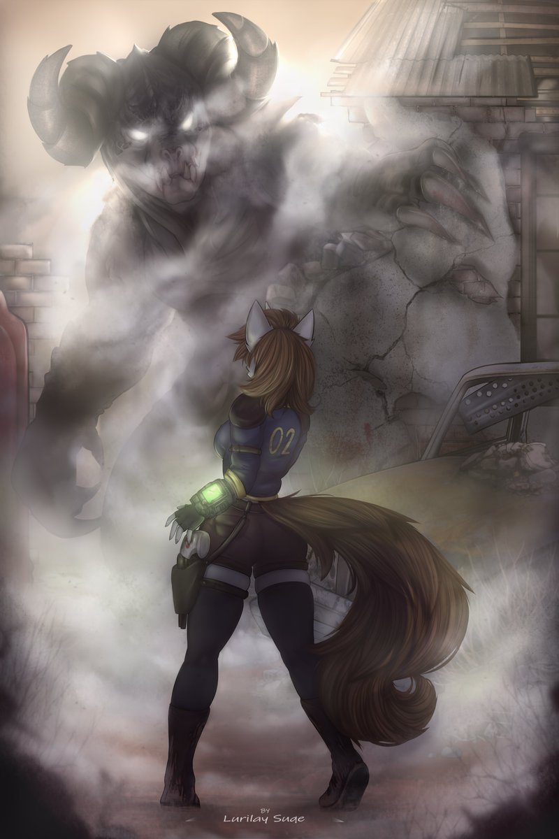 It's also old art.

And this is my best work so far, after a year and a half...

#pony #foe #Fallout #mlp #littlepip #ponyart #anthro #anthropony