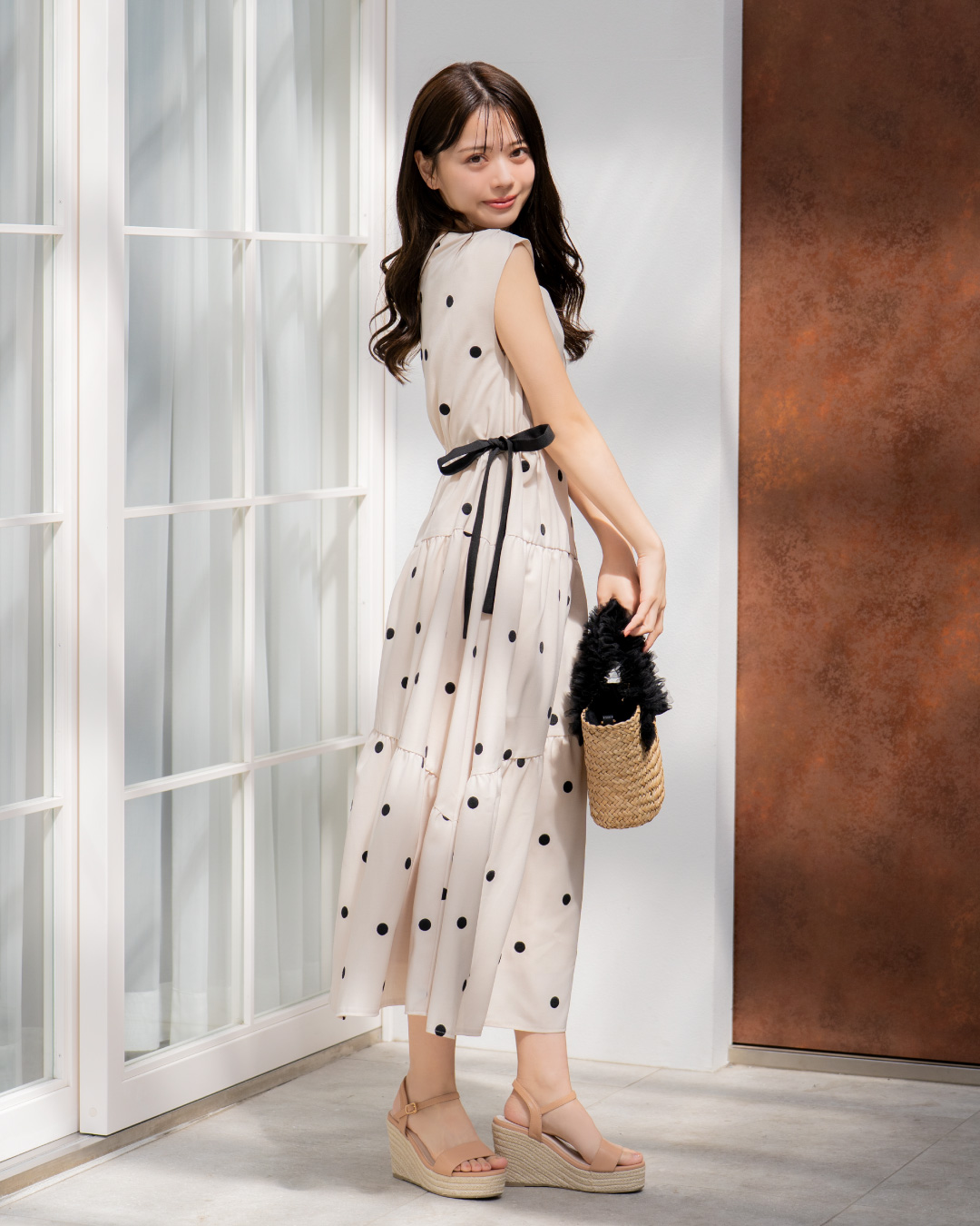 ♡+Noela♧ノエラ♡ドット+♡新品モデル着用写メあり あいかわら