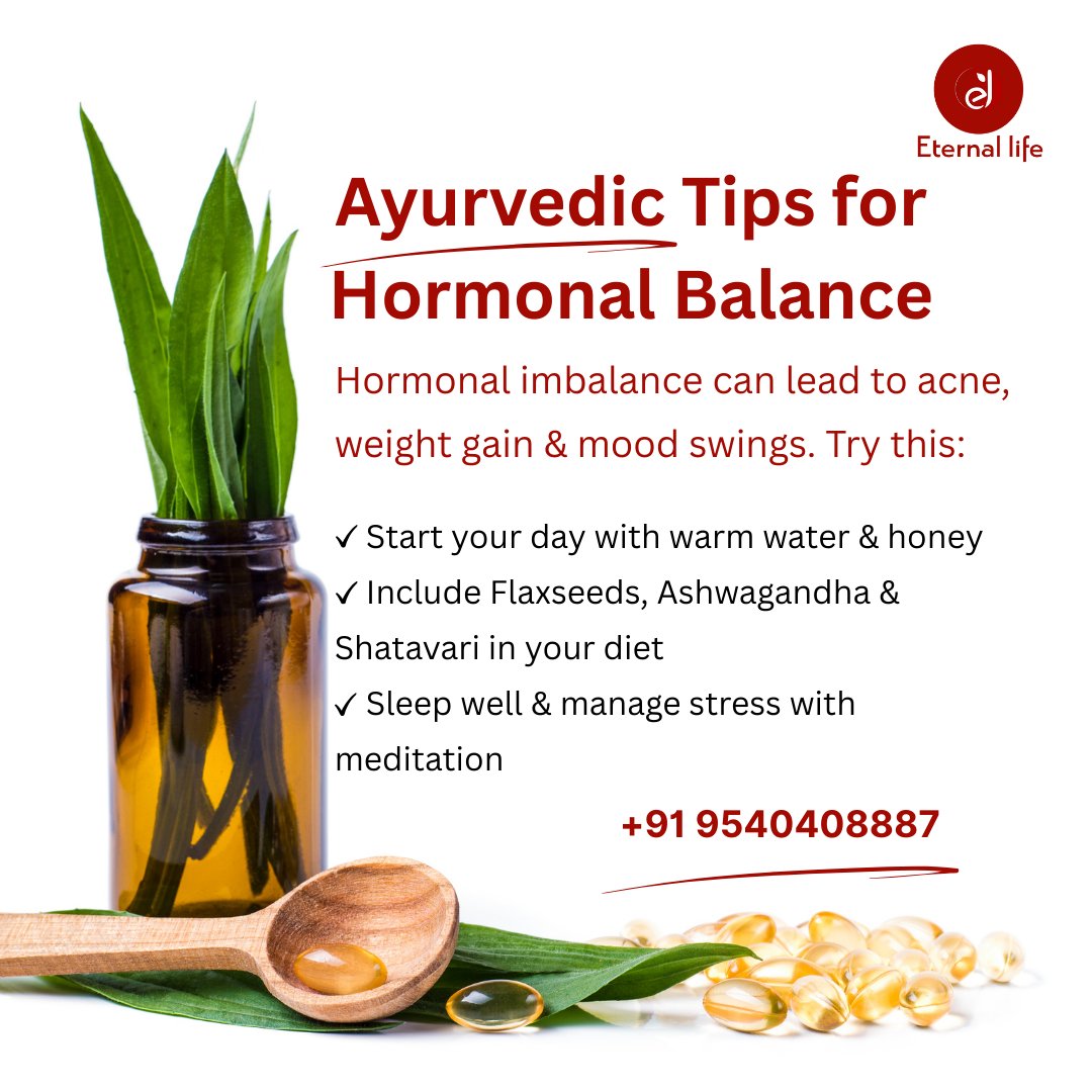 elifeayurveda76's tweet image. 🌿 Balance Your Hormones Naturally with Ayurveda! 🌿Hormonal imbalance?
Ayurveda has your back! Try this:✔ Warm water &amp;amp; honey 🍯
🛒 Amazon Store: amazon.in/stores/page/F7…
Website:elifeayurveda.com/collections/gy…📞 +91 9540408887
#Ayurveda #HormonalBalance #HealthyLiving #EternalLife