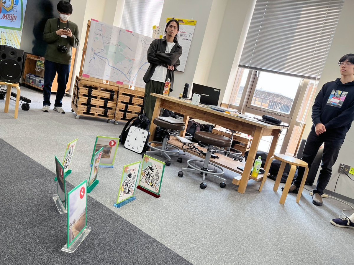 meijoPLAT's tweet photo. 【自分だけの大学生活マップを作ろう！3days終了！】 天白Cにある「起業活動拠点ものづくりスペースM-STUDIO」にてものづくり企画を実施。大学内のお気に入りの「スポット」を楽しく知ることができる「かるた」作品を創りました。
#名城大学 #名城大学社会連携センター #ものづくり #Fab機器 #M_STUDIO https://t.co/ZncS1VokI6