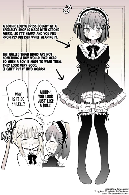 A Boy Who is Forced to Crossdress by the Girl Next Door: Gothic Lolita by @oto_yukiii 

https://t.co/dP7fiP6Gbu 