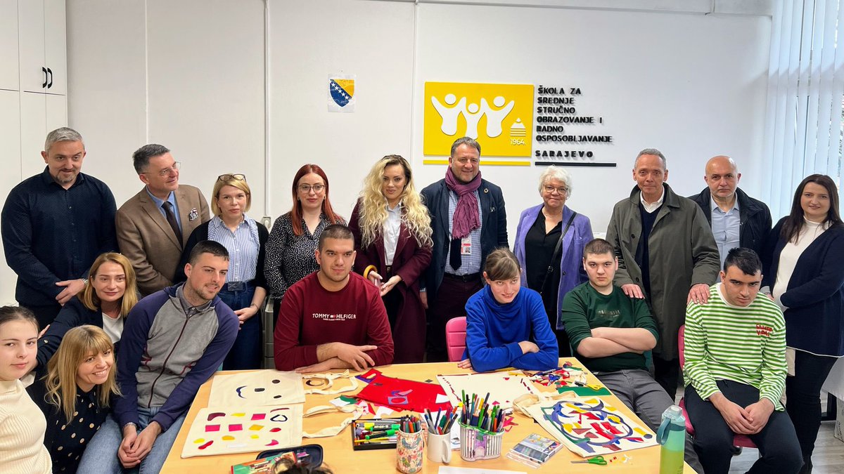 Great to see the dedication of teaching staff &amp; hard work of students in this school for children with learning disabilities of #NovoSarajevo. <a href="/UNDPBiH/">UNDP in Bosnia and Herzegovina</a> pleased to partner with <a href="/UNICEFBiH/">UNICEF BiH</a> to support with <a href="/SwedenBiH/">Sweden in BiH</a> as part of our #SDGLocalization work to #LeaveNoOneBehind
