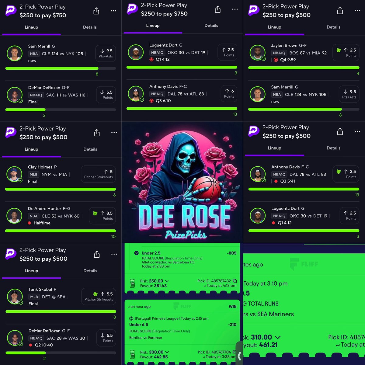 Dee_rose901's tweet image. 🎁💝🎉  Giveaway Time 🎉 💝🎁

I’m 𝗦𝗘𝗡𝗗𝗜𝗡𝗚 $250 𝘁𝗼 𝘁𝗵𝗲 𝗡𝗘𝗫𝗧 (3) 𝗣𝗘𝗢𝗣𝗟𝗘 𝘄𝗵𝗼 𝗟𝗜𝗞𝗘/RETWEET this 👀 ✍️ 

***Drop those CASHAPPS 😈📲👇***

Join Today for [50% OFF] 🔗⤵️ ($12.50)

dubclub.win/r/p/pri-wawnk/…

#GamblingX #giveaway #PrizePicks #mlb #nba #nfl…