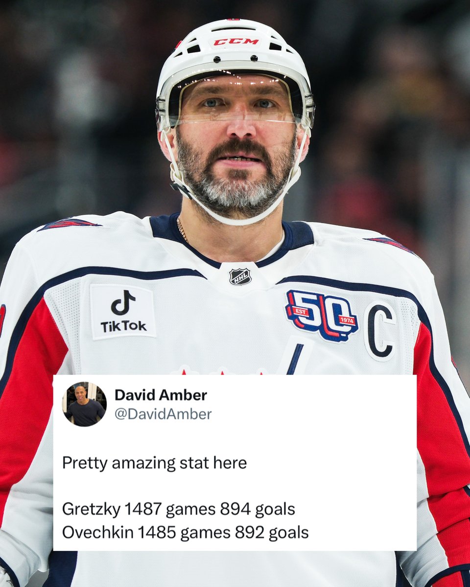We could very well see Ovi and The Great One with the exact same stat line in two games 👀 #Gr8Chase