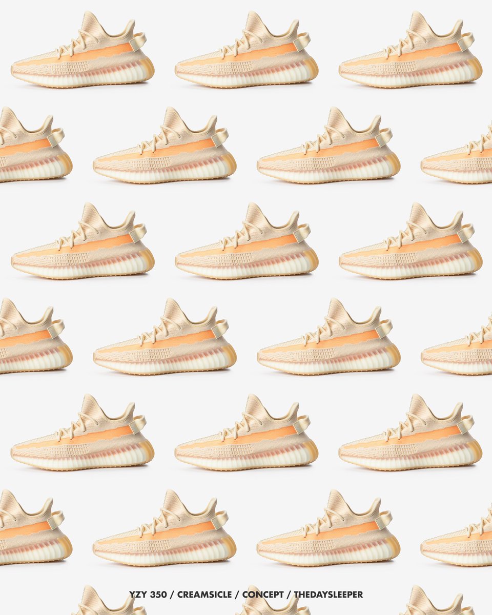 thedaysleeper51's tweet photo. Yeezy 350 ‘Creamsicle’ 

Concept Design 
Not Affiliated With Adidas 
#kanye #yeezy https://t.co/uxq5komAj1