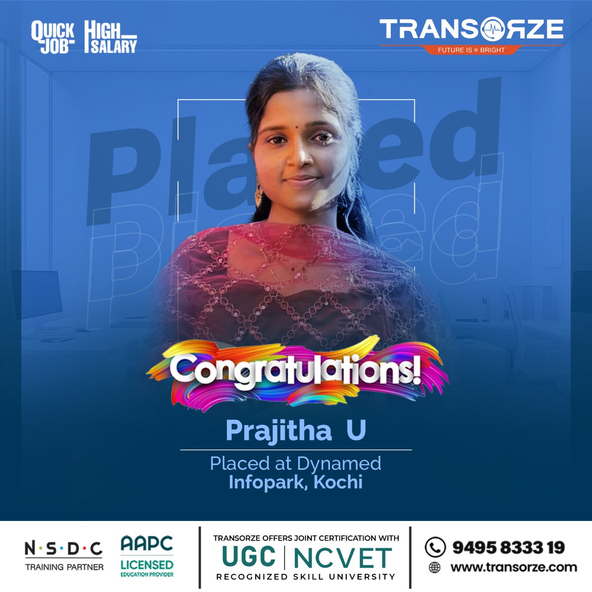 transorze_'s tweet image. 𝐅𝐫𝐨𝐦 𝐓𝐫𝐚𝐢𝐧𝐢𝐧𝐠 𝐭𝐨 𝐓𝐫𝐢𝐮𝐦𝐩𝐡 🎓
With Transorze, dreams turn into reality! Another proud placement at Dynamed, Infopark, Kochi.
☎️ 9495 833319 | 🌐 transorze.com
#medicalcoding #medicalcodingcourse #medicalcoders #training #courses #transorze