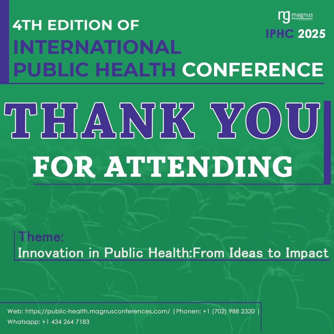 International Public Health Conference (@iphc_conference) on Twitter photo A heartfelt thank you to all the attendees of <a href="/IPHC_Conference/">International Public Health Conference</a> organized by <a href="/magnus_group/">Magnus Group</a>! Your passion and insights were invaluable. We truly appreciate your participation and look forward to welcoming you again at #IPHC2026
Details: public-health.magnusconferences.com
#PublicHealthCongress A heartfelt thank you to all the attendees of <a href="/IPHC_Conference/">International Public Health Conference</a> organized by <a href="/magnus_group/">Magnus Group</a>! Your passion and insights were invaluable. We truly appreciate your participation and look forward to welcoming you again at #IPHC2026
Details: public-health.magnusconferences.com
#PublicHealthCongress