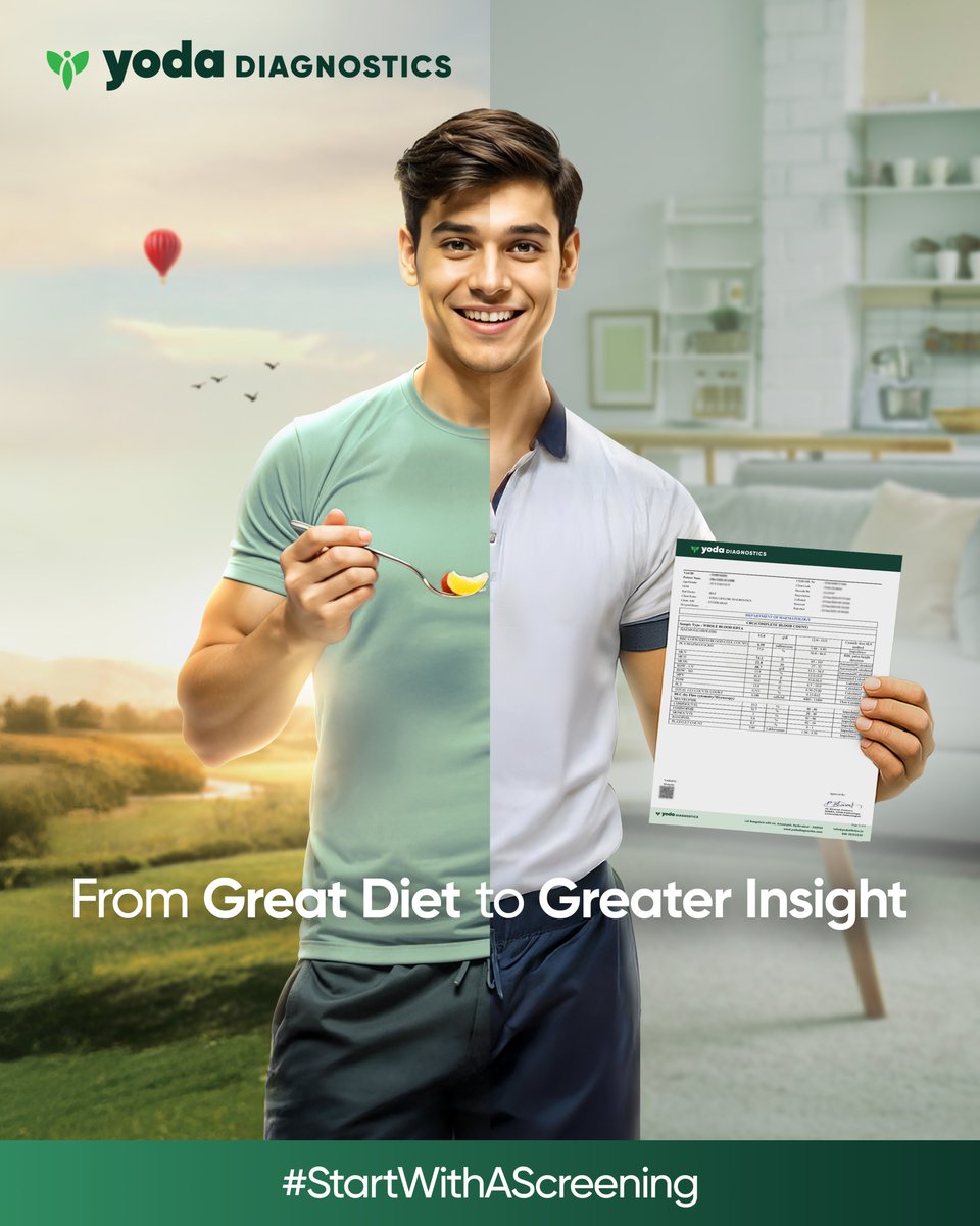 mryoda_official's tweet image. Breaking News: Good habits aren&apos;t enough to keep you healthy!
While healthy habits play a key role in your wellness, regular screenings are essential for early detection of potential health risks.
Don&apos;t wait—#StartWithAScreening and take control of your health now!