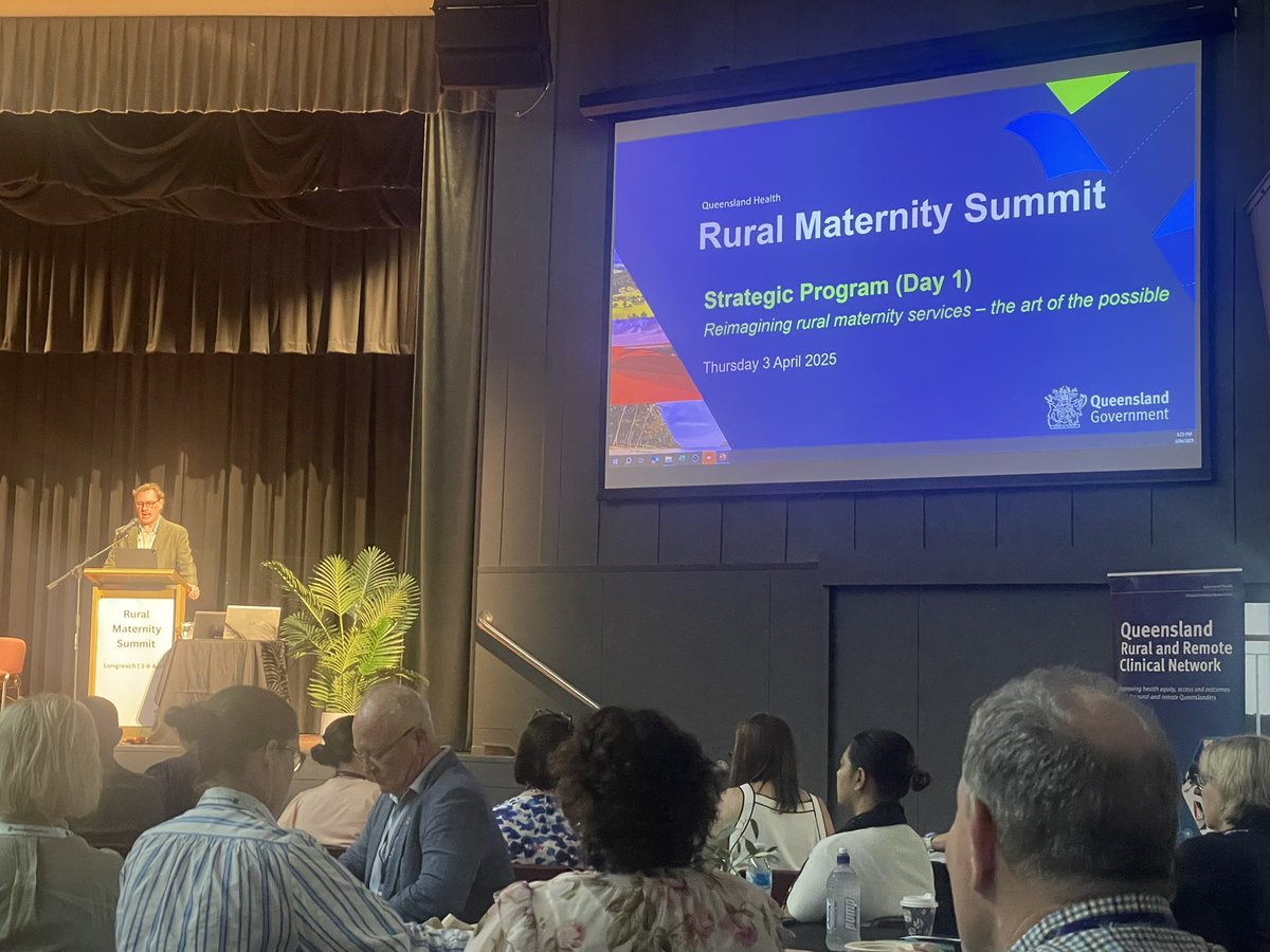 Dr David Walker EDMS Central West HHS welcomes delegates to Rural Maternity Summit in Longreach Qld. Big shout out to Winnie &amp;Megan from Ararat Vic who gave the inspiration for the event. <a href="/RuralDocsVIC/">RDAV</a> <a href="/RuralDoctorsAus/">RDAA</a>