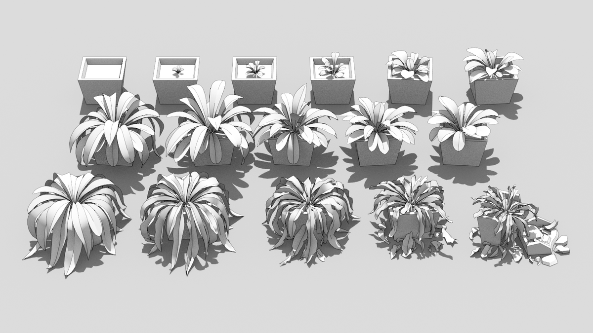 omizoic's tweet photo. Blenderレンダー版です🌱 https://t.co/RarlxcWFgj
