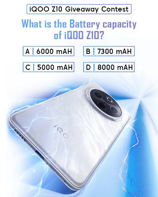 #iQOOZ10 Giveaway Alert 🚨

Step 1- Answer The Question, tag 3 friends and retweet.
Step 2- follow iqoocommunityind on instagram.
Step 3- follow the tagged Moderators 

Read this thread for all the steps and details  community.iqoo.com/in/thread/88783

#iQOOZ10  #FullyLoadedForMegaTaskers