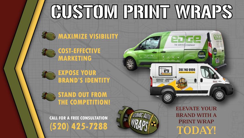 whatsuptucson's tweet photo. 🚗💨 TRANSFORM YOUR RIDE WITH ATOMIC AUTO WRAPS! 💨🚗

 Looking to turn heads on the road? 🌟 Atomic Auto Wraps delivers high-quality, custom vehicle wraps that make your car, truck, or fleet stand out!

✅ Premium Vinyl Wraps – Protect your paint & enhance style
✅ Custom Designs – Tailored to your personality & brand
✅ Color Change Wraps – A fresh new look without the commitment
✅ Commercial & Fleet Wraps – Drive your brand everywhere!

💥 LIMITED-TIME OFFER: Get 10% OFF your first wrap when you mention this ad! 💥

📍 Visit us today & give your ride the Atomic Advantage💣!
📲 Call or email us for a free quote!

(520) 425-7288
https://t.co/WLA8RuGhd0

Ad