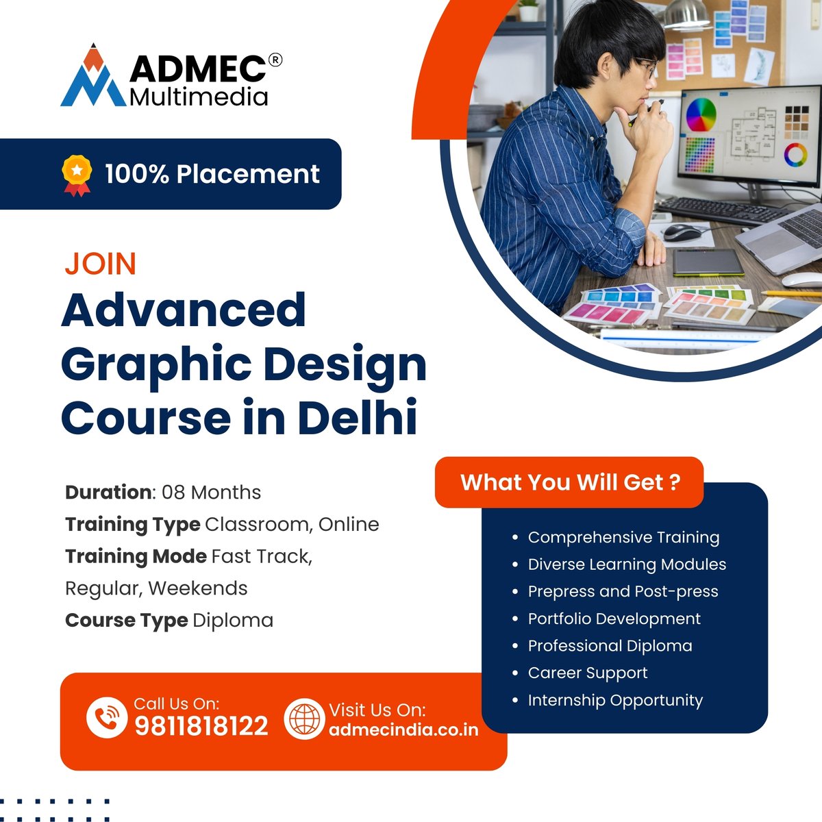 admecinstitute's tweet image. Elevate Your Creativity &amp;amp; Design! 🎨✨ Join the Best Advanced Graphic Design Course in Delhi – Learn, Create, and Succeed!

Check the Course here: shorturl.at/dl2Su

#graphicdesigning #graphicdesigncourses #advancedgraphicdesign #admecdesigning