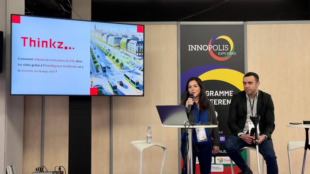 ThinkzIoT's tweet image. Réduire les émissions de CO₂ grâce à l’IA et aux données en temps réel.
Merci à Julia Morali de @ThinkzIoT &amp;amp; @SachaLachaux de @SCC_Info  pour cette conférence inspirante à @InnopolisExpo.
📎 Slides ici : bit.ly/3XGUTsk #CO2Reduction #Thinkz #SCC #InnopolisExpo