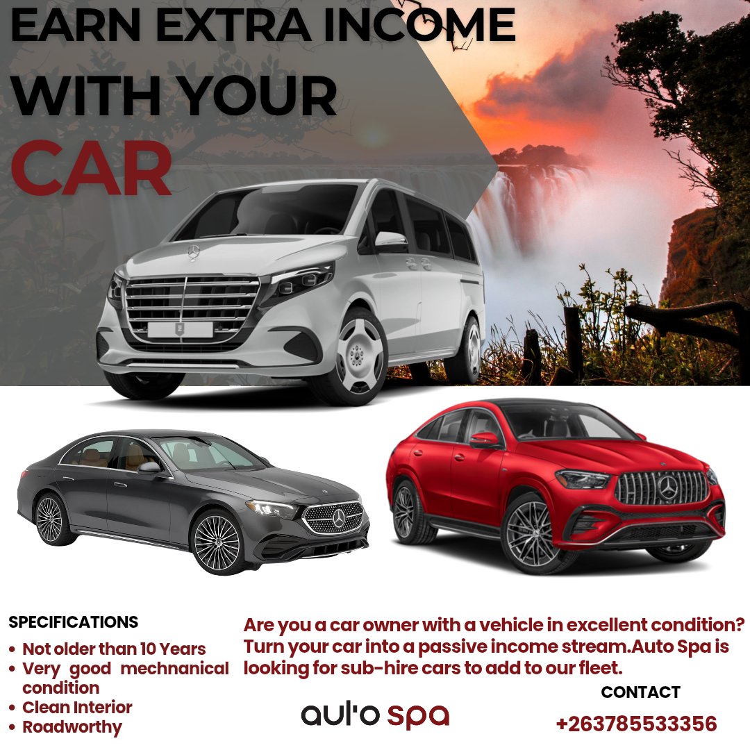 Earn extra income with your car Contact us today +263785533356
#Zimbabwe #Cars