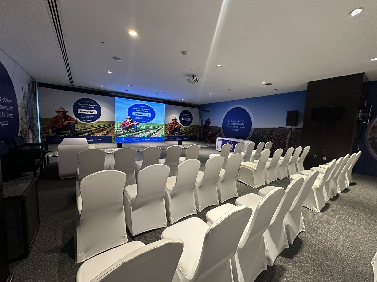 SmartLab255's tweet image. Happening Now 

We’re live at the #ClimAccelerator Demo Day. 10 groundbreaking startups are pitching climate solutions focused on resilience and impact in rural Tanzania. 🌍

#InnovationForAfrica #SmartLab #ClimateAction #UnlockYourNext