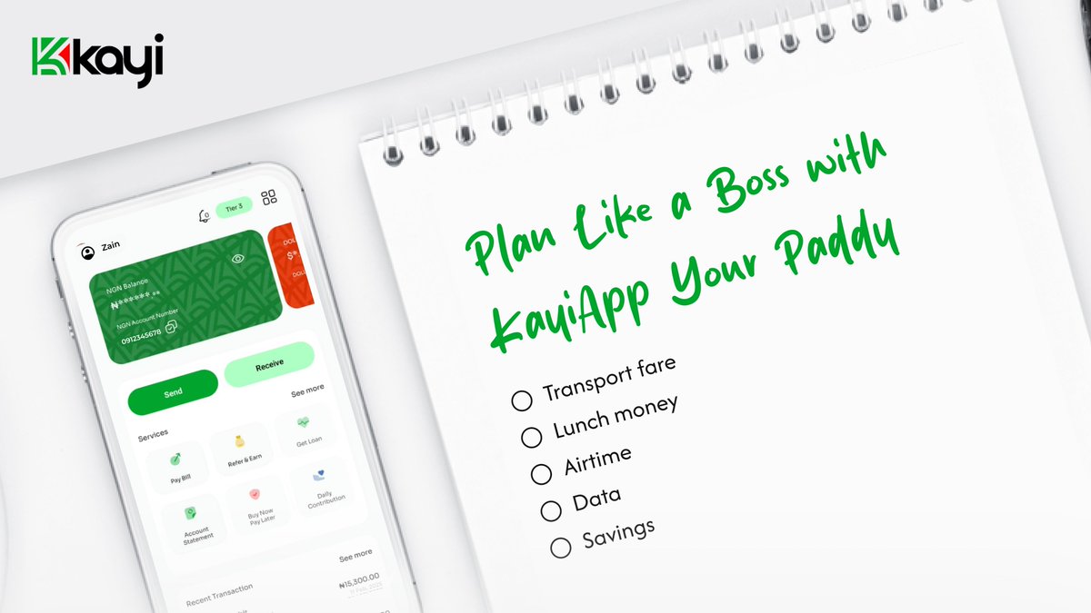 mykayiapp's tweet photo. Sundays are for resetting and securing the bag. Plan your finances today and enjoy a stress free new week.
#FinancialPlanning #SmartBanking
#Mykayiapp
#Kayiway
#Digitalbanking https://t.co/AX3uLYcbYg