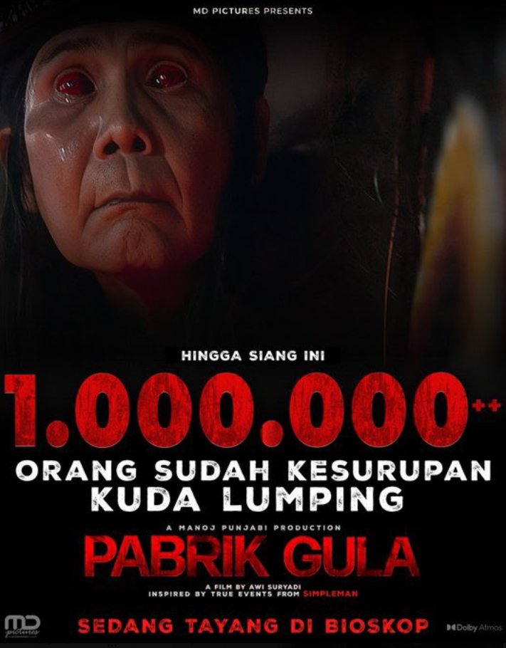 Selamat, Pabrik Gula!

Film ke-4 tahun rilisan 2025 yang tembus 1 juta penonton